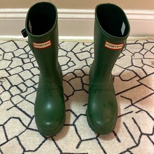 Green Hunter boots